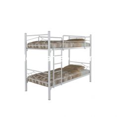 Bunk Bed Size 90 - Orbitrend Andez without matress 90x200 / White gloss